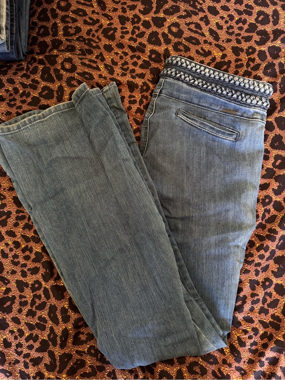 New York & Company SoHo High Waisted Flare Jeans